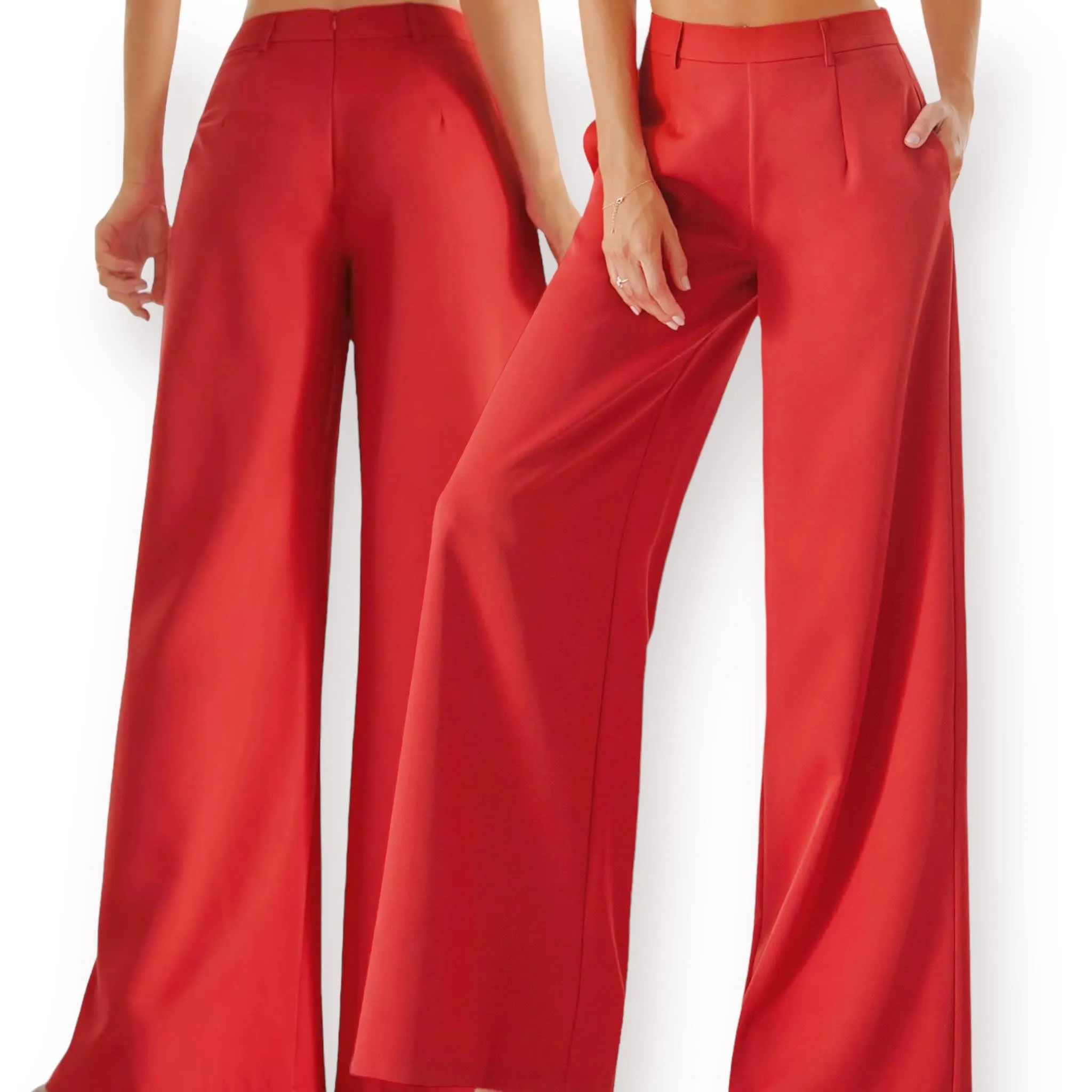 GBOSS Classic High Waist Wide Leg Pants