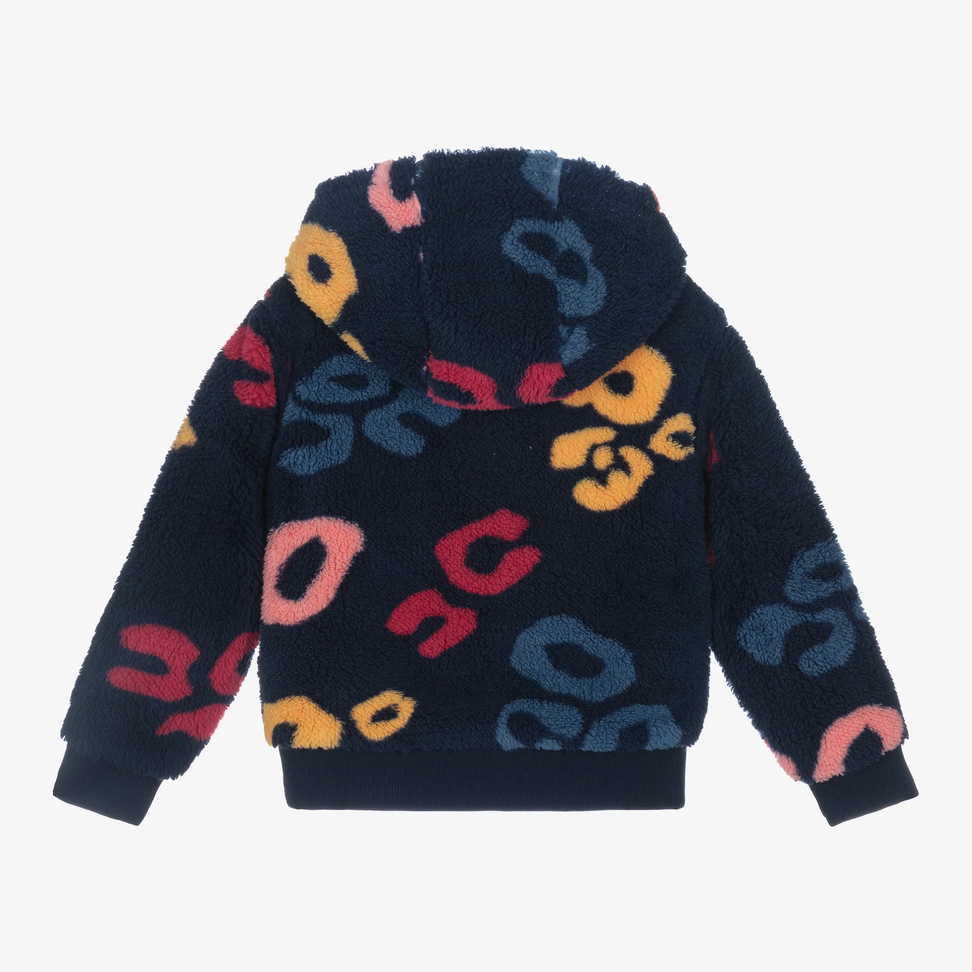 Girls Blue Teddy Fleece Jacket