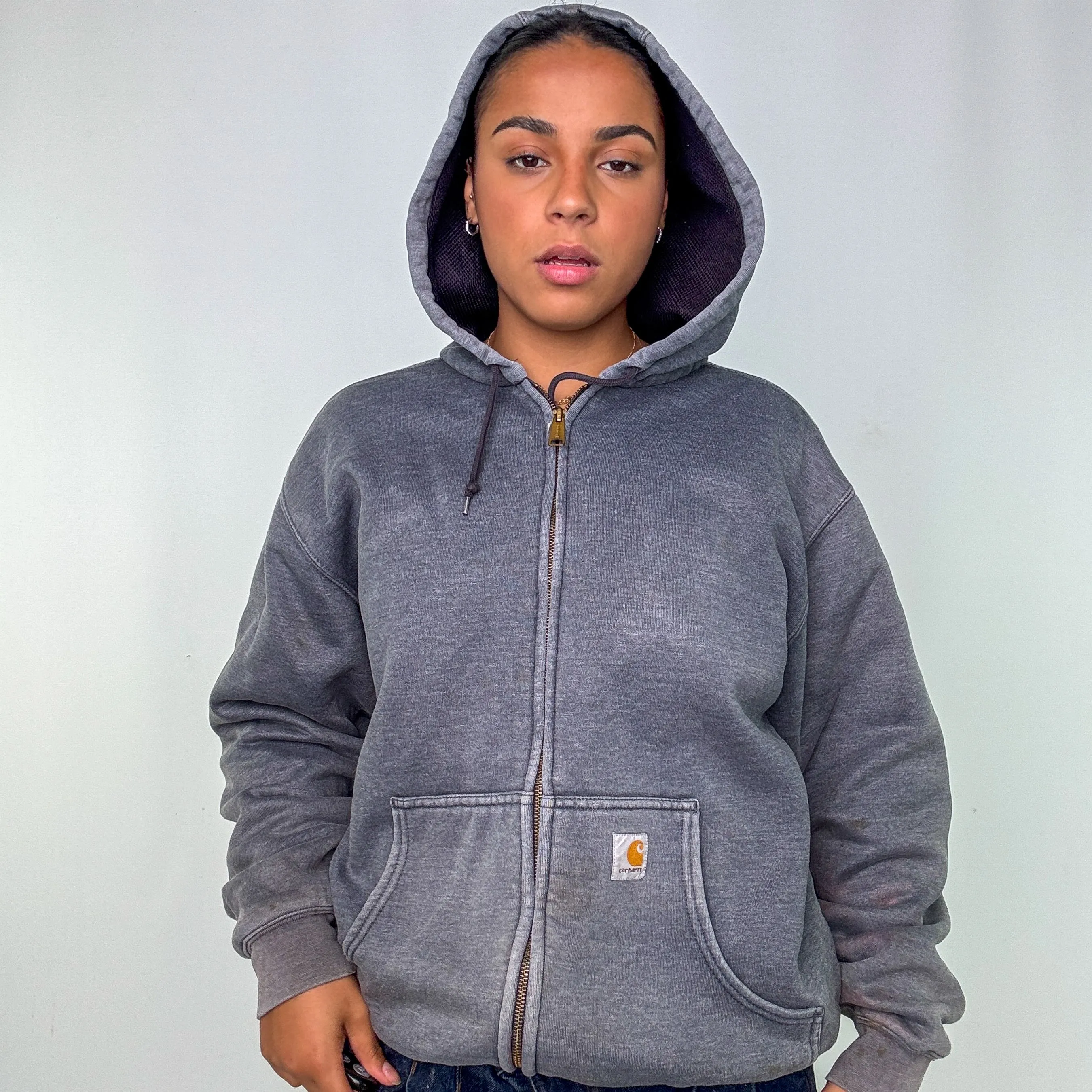 Grey y2ks Carhartt Hoodie (L)