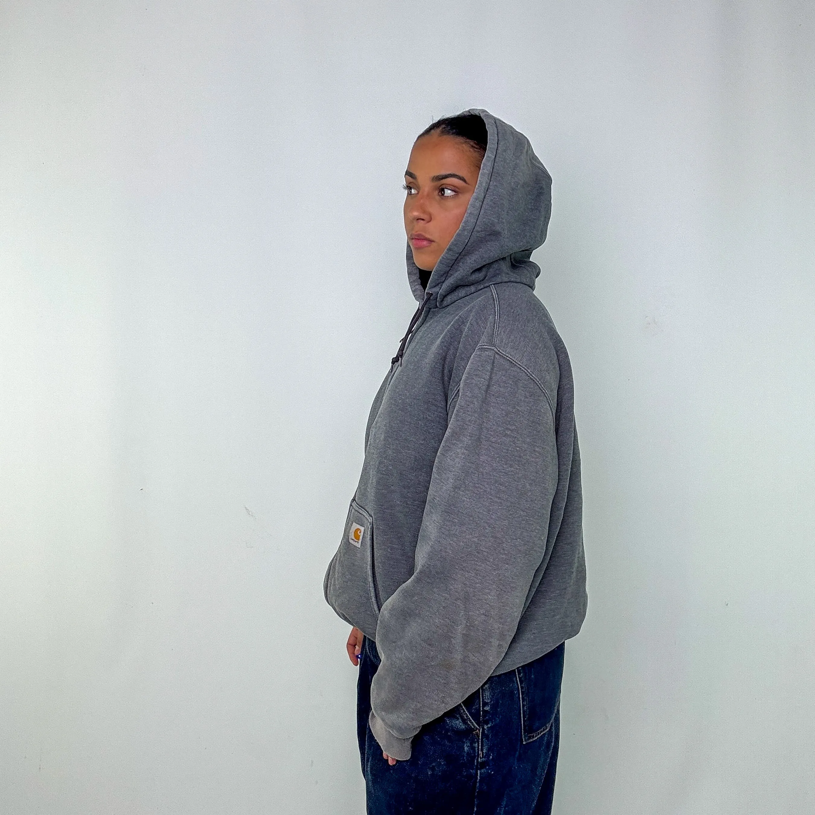 Grey y2ks Carhartt Hoodie (L)