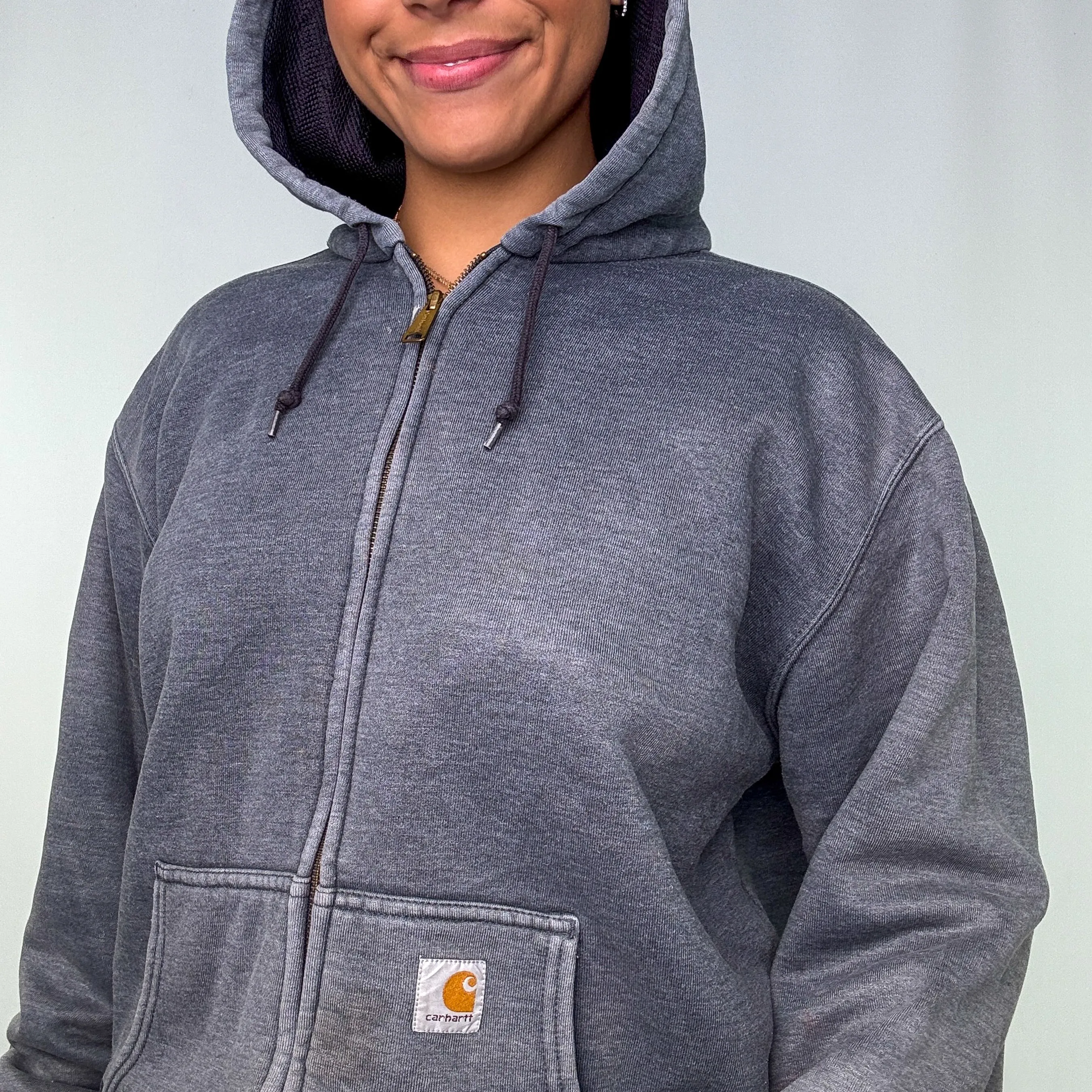 Grey y2ks Carhartt Hoodie (L)