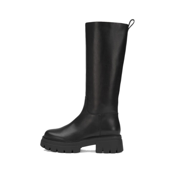 HIGH LEG BOOTS WITH ZIP Woman Black