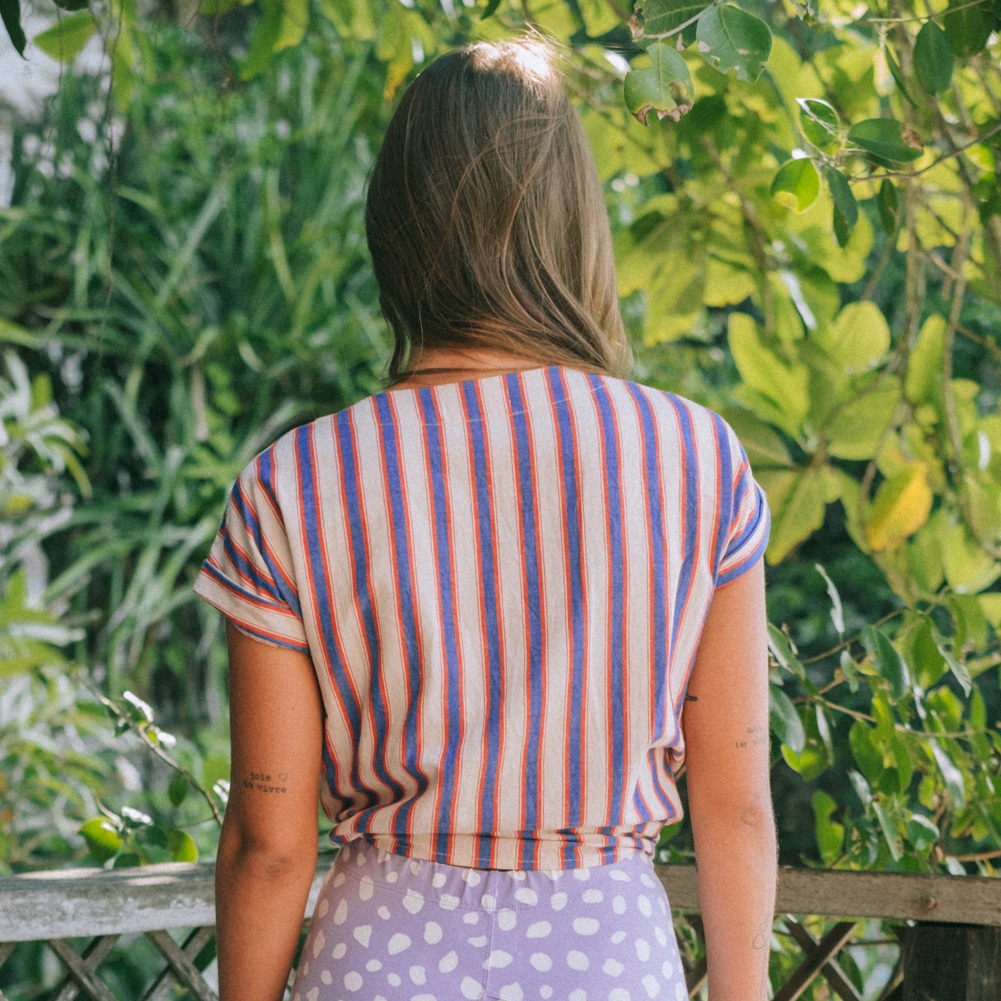 JACKIE Handwoven Cotton Knot Shirt