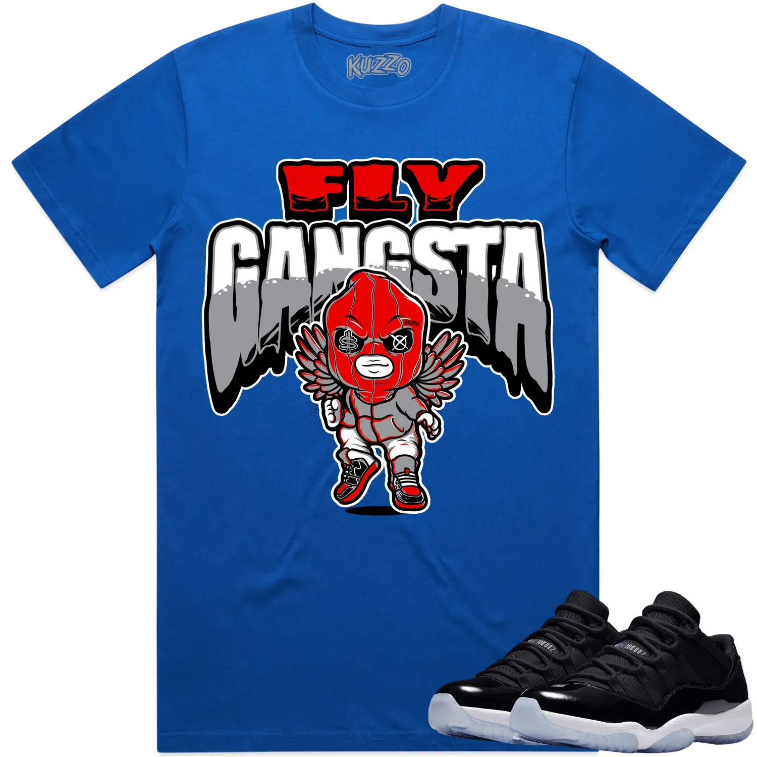 Jordan 11 Low Space Jam 11s Shirt to Match - RED FLY GANGSTA