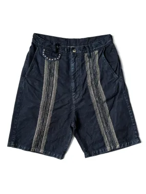 Kapital 12oz Yagasuri Jacquard Denim Shorts pants