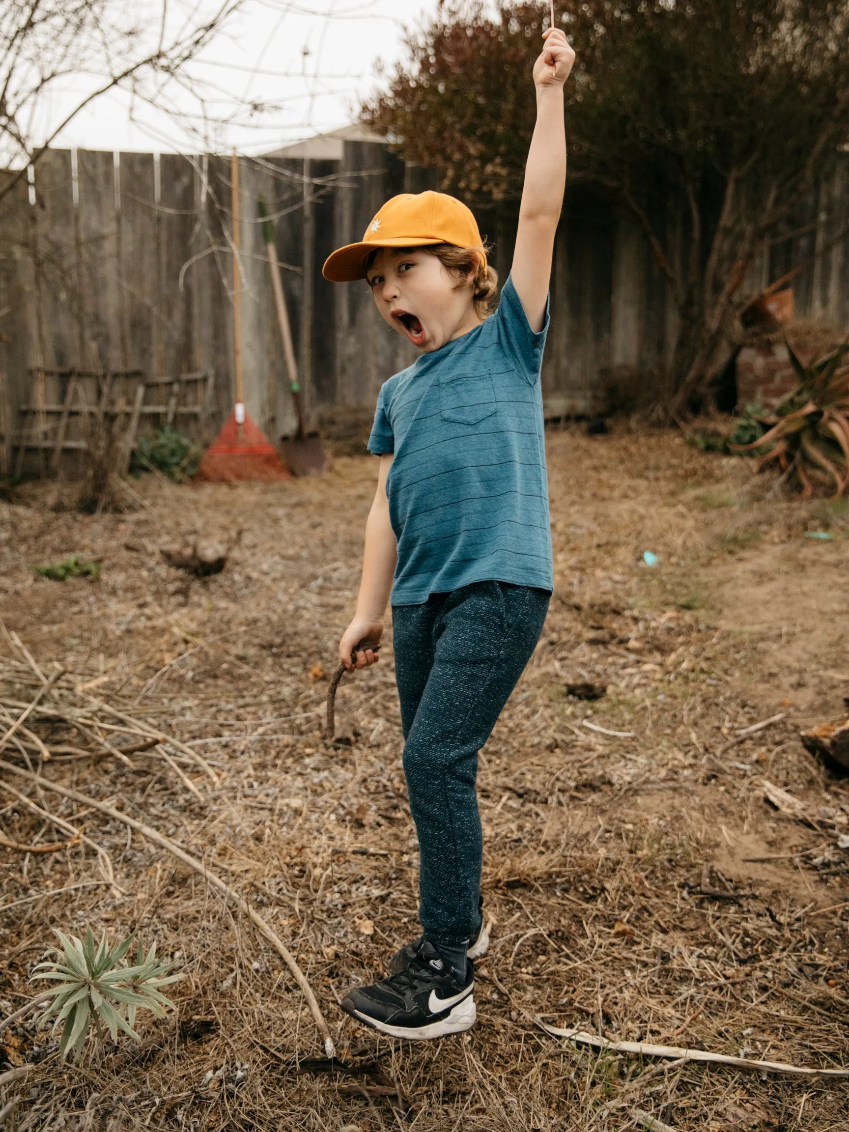 Kids Stripe Pocket Tee