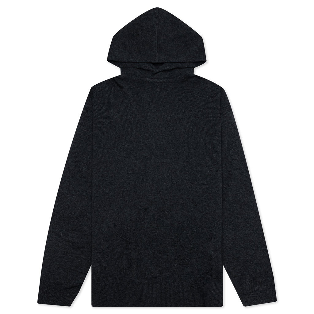 Knit Hoodie - Anthracite Grey