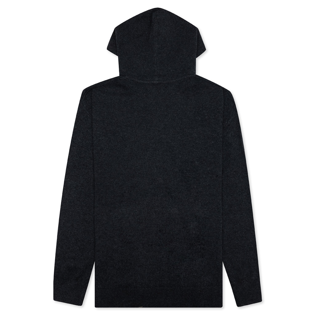 Knit Hoodie - Anthracite Grey