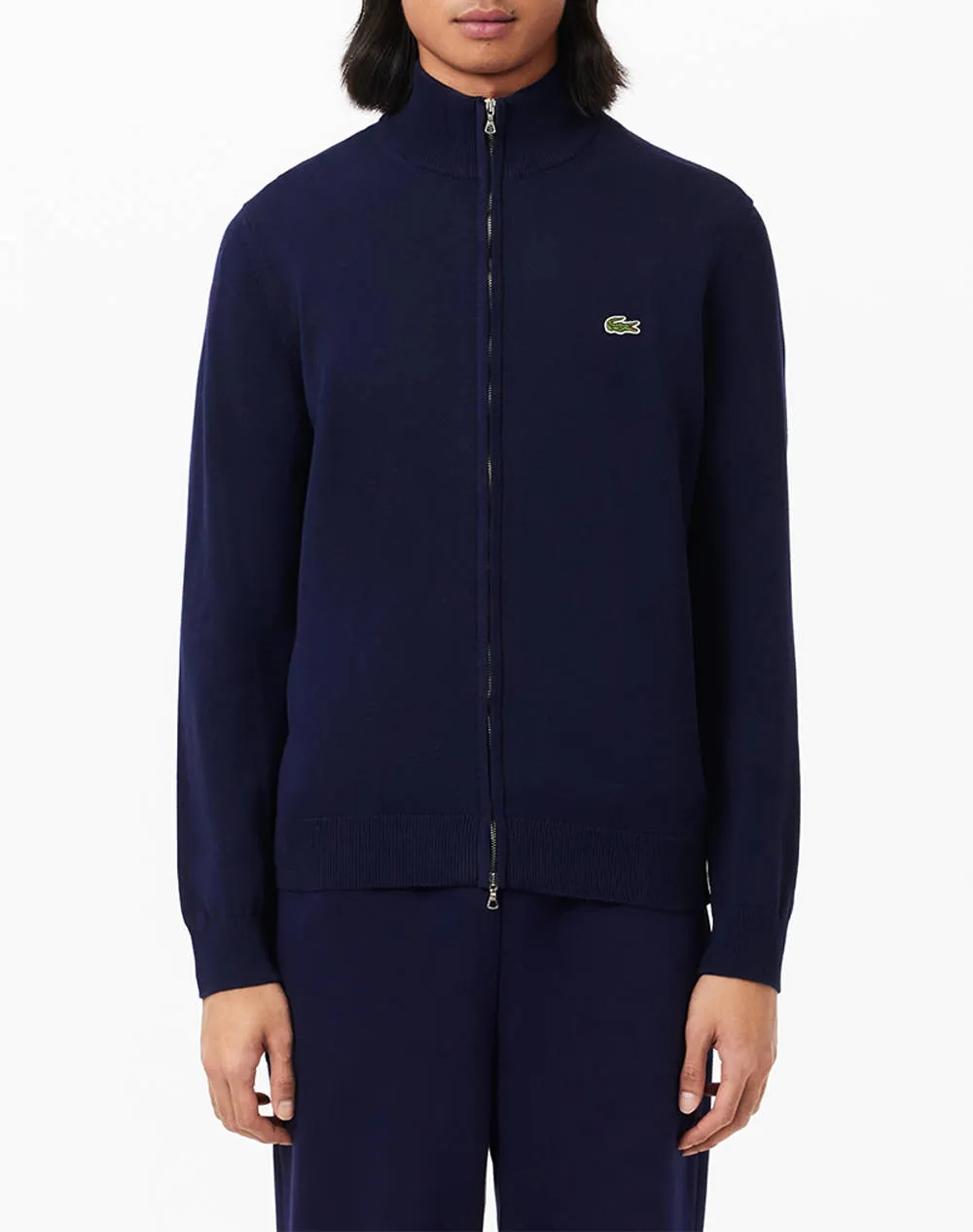 LACOSTE KNIT SWEATER JACKET