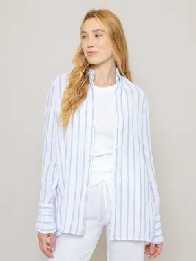 Linen Stripe Shirt - White