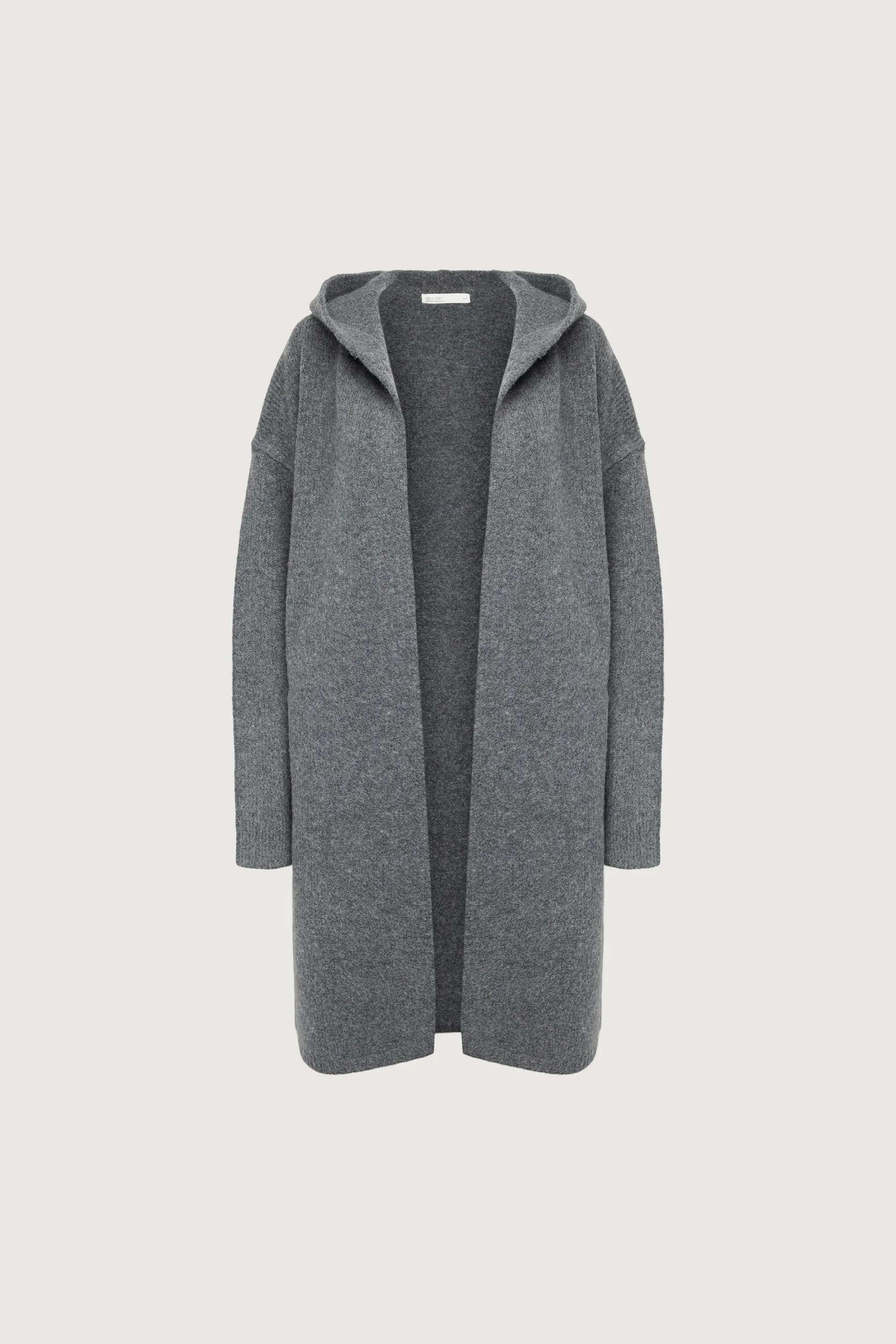 LONG CARDIGAN WITH HOODIE