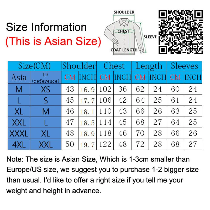 Men Jackets Men Thick Jacquard Slim Fits Plus Size Casual Men Printed Fleece Warm Coats SM6