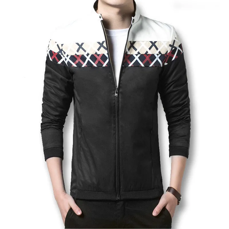 Men's Jackets Printed Men Slim Coats Slim Fit Men's OUTWEARS Plus Size SM6