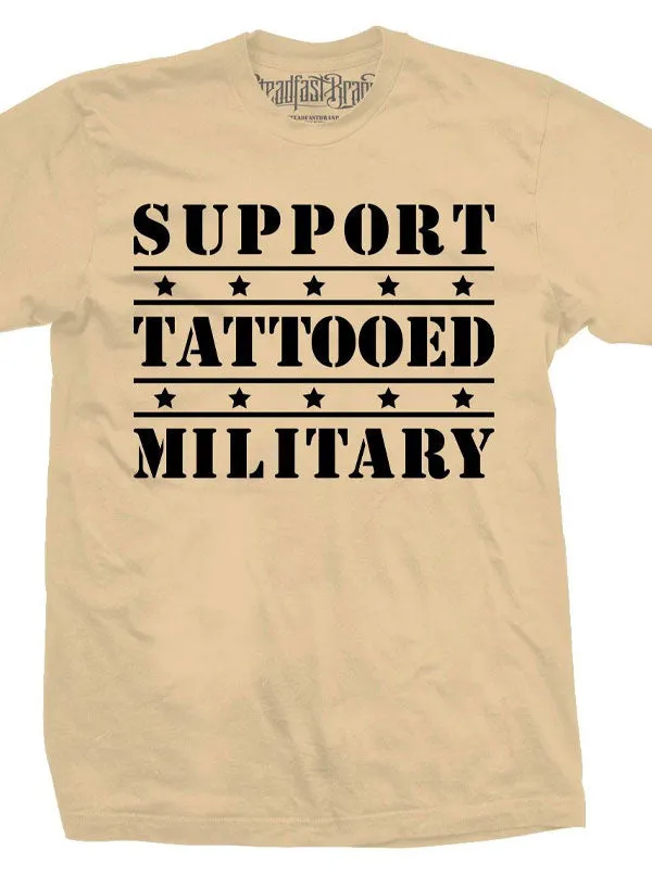 Men's Support Tattooed Military Tee