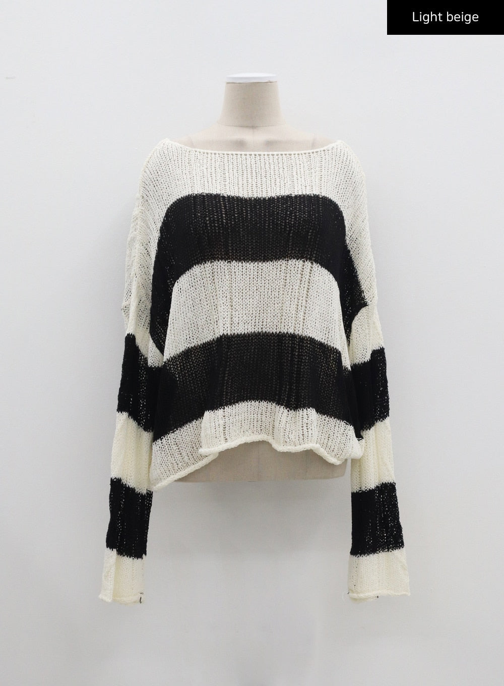 Mesh Stripe Sweater BA310