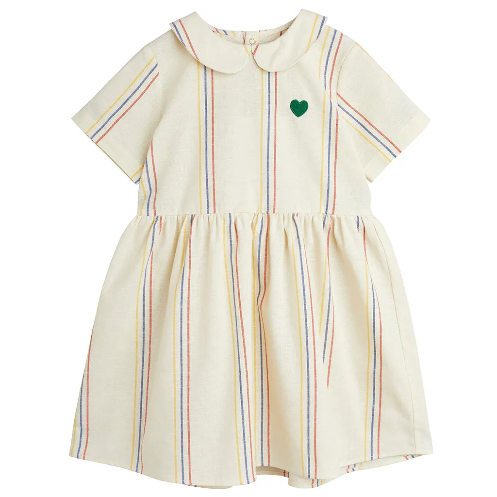 Mini Rodini Child Woven Dress Cream Stripes