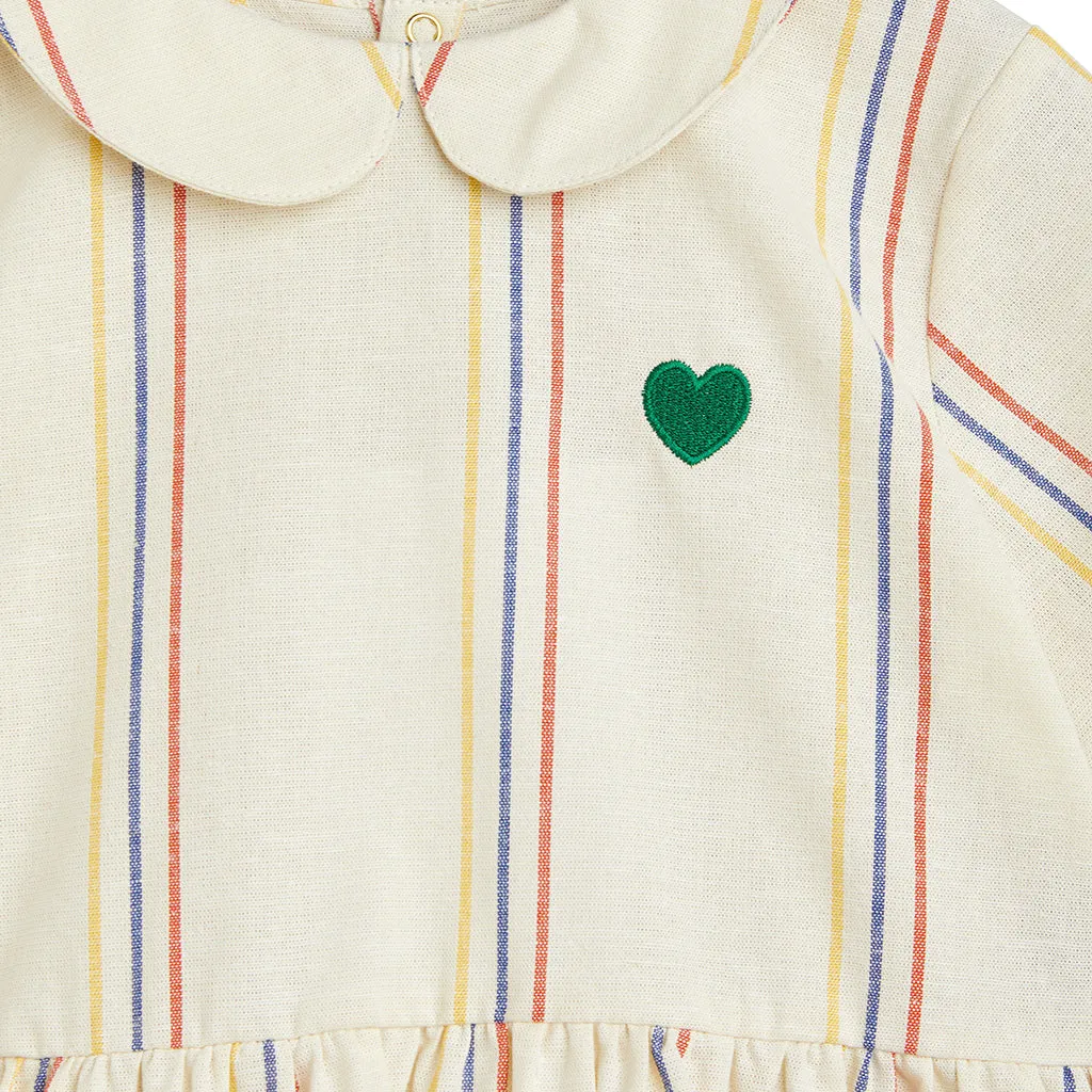 Mini Rodini Child Woven Dress Cream Stripes