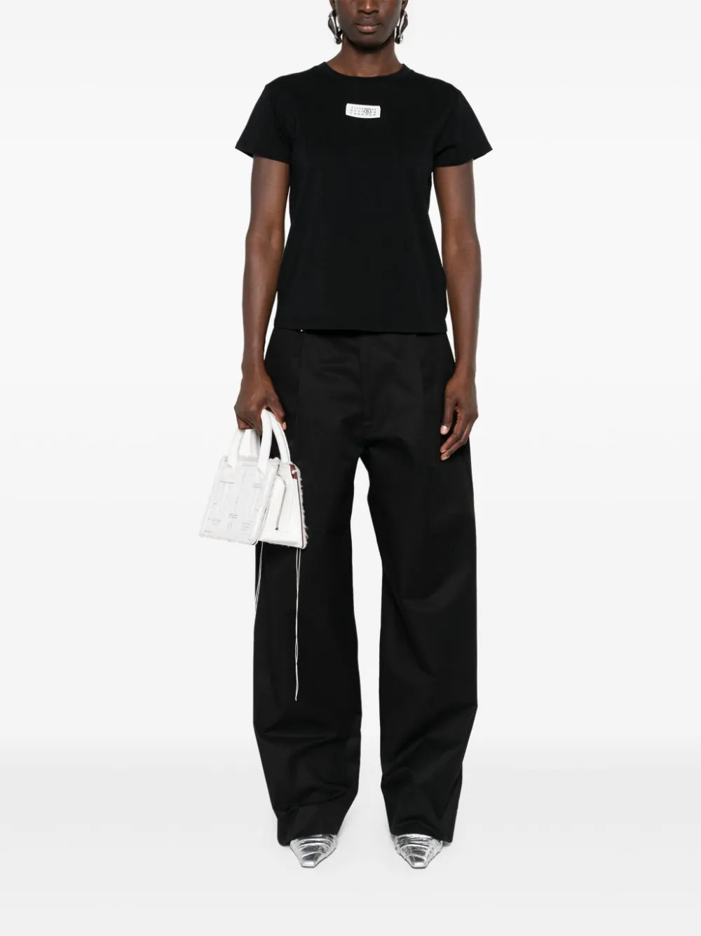 Mm6 Maison Margiela T Shirts And Polos Black