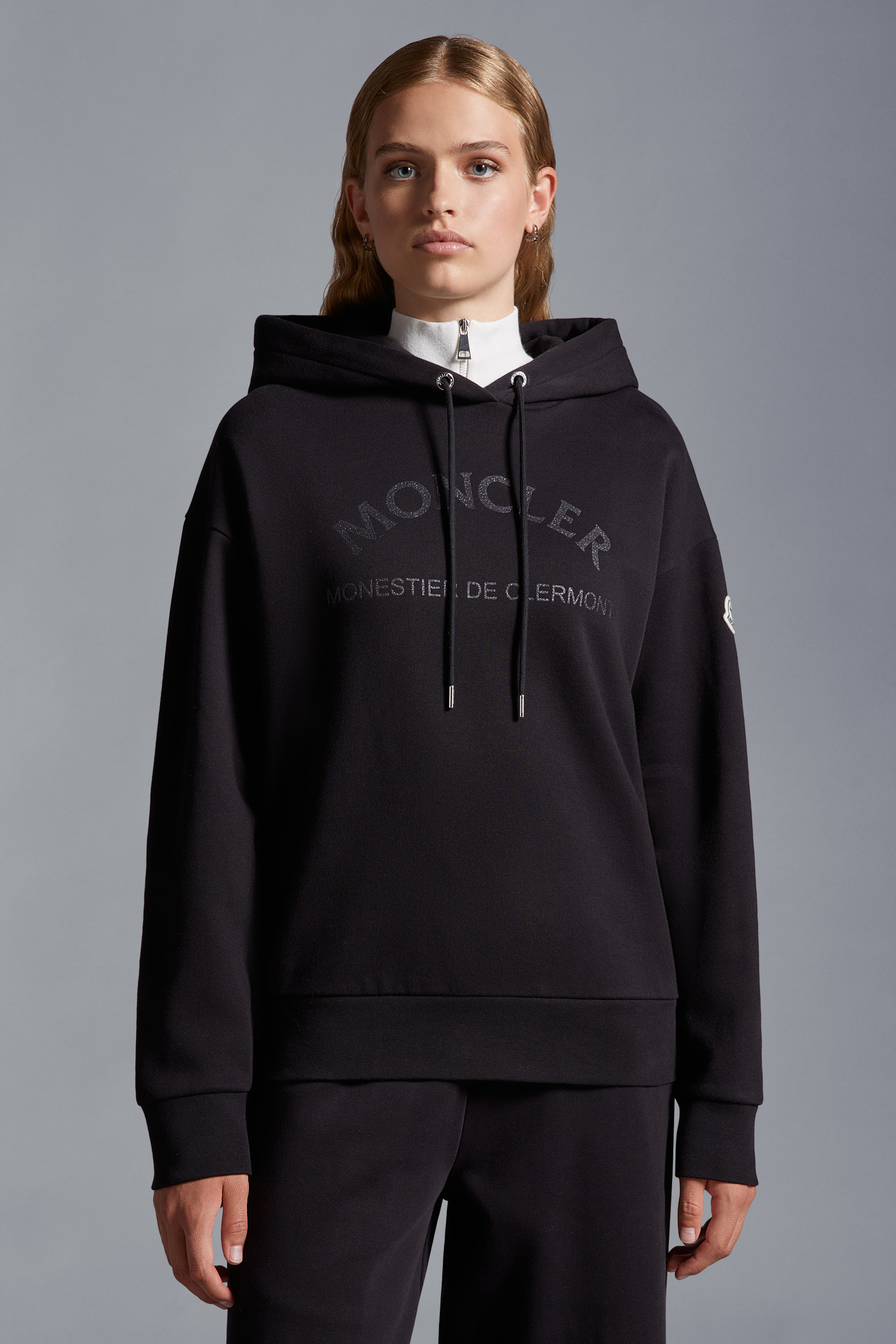 MONCLER  |Glitter Logo Hoodie