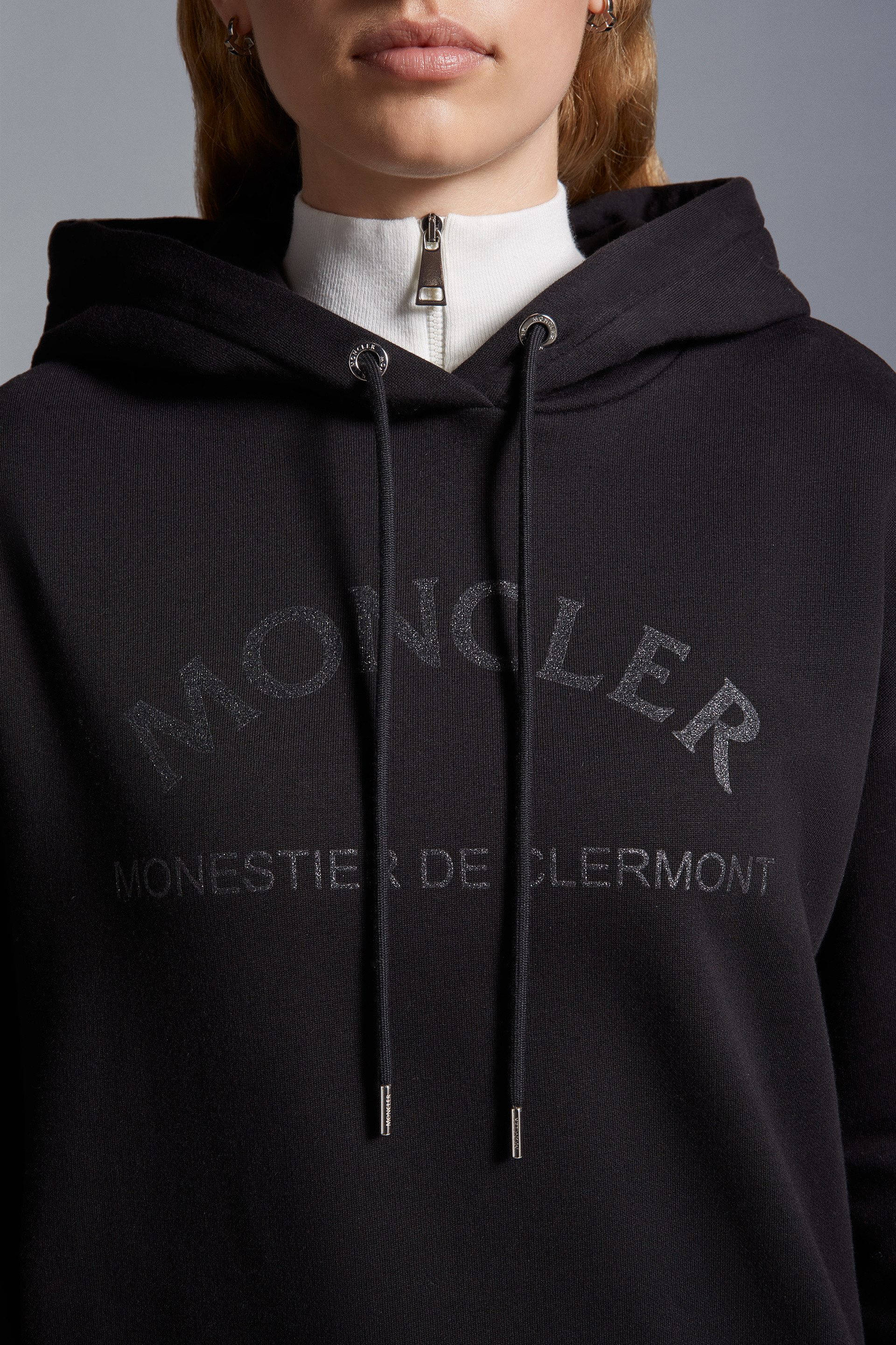 MONCLER  |Glitter Logo Hoodie