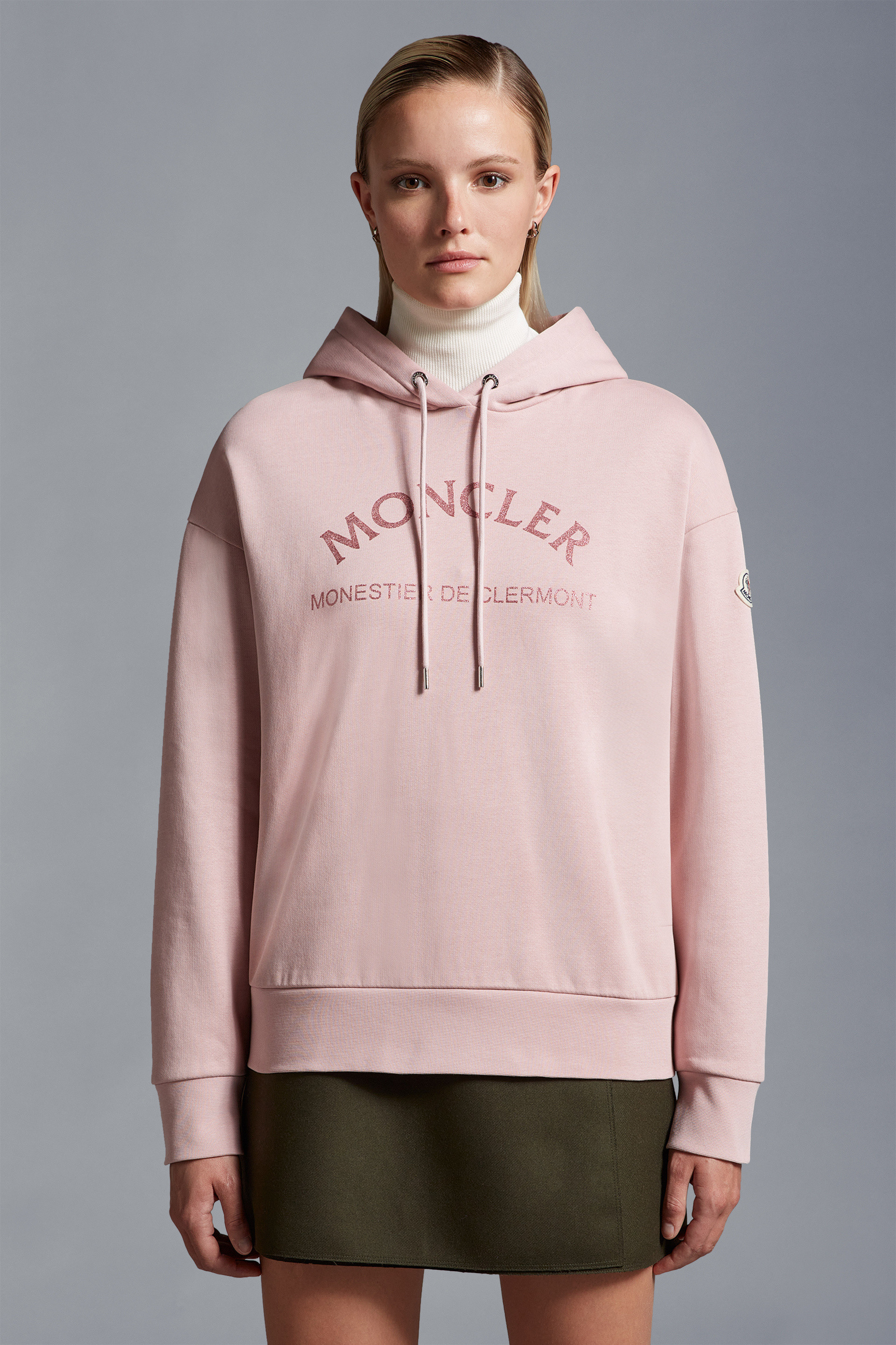 MONCLER  |Glitter Logo Hoodie