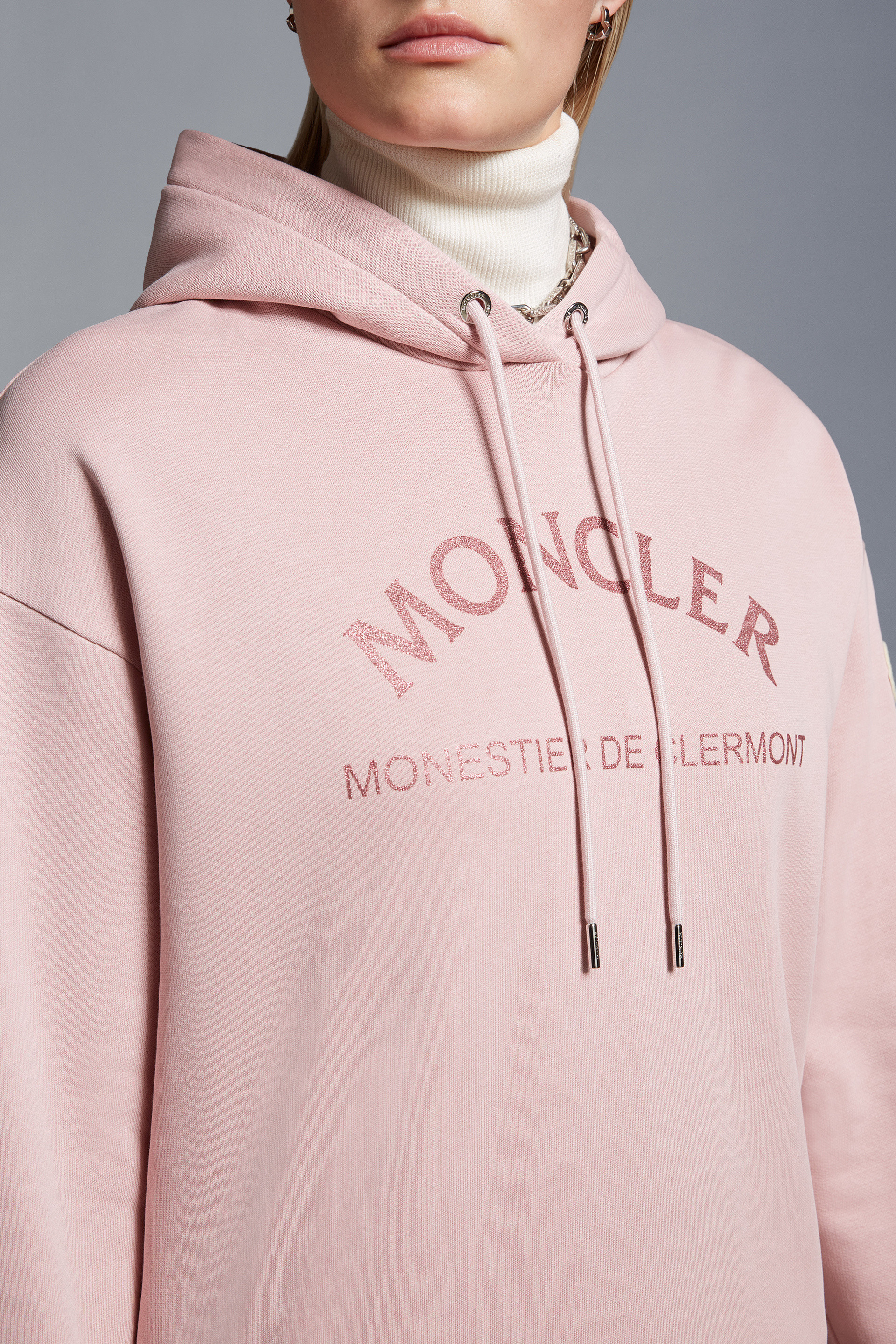 MONCLER  |Glitter Logo Hoodie