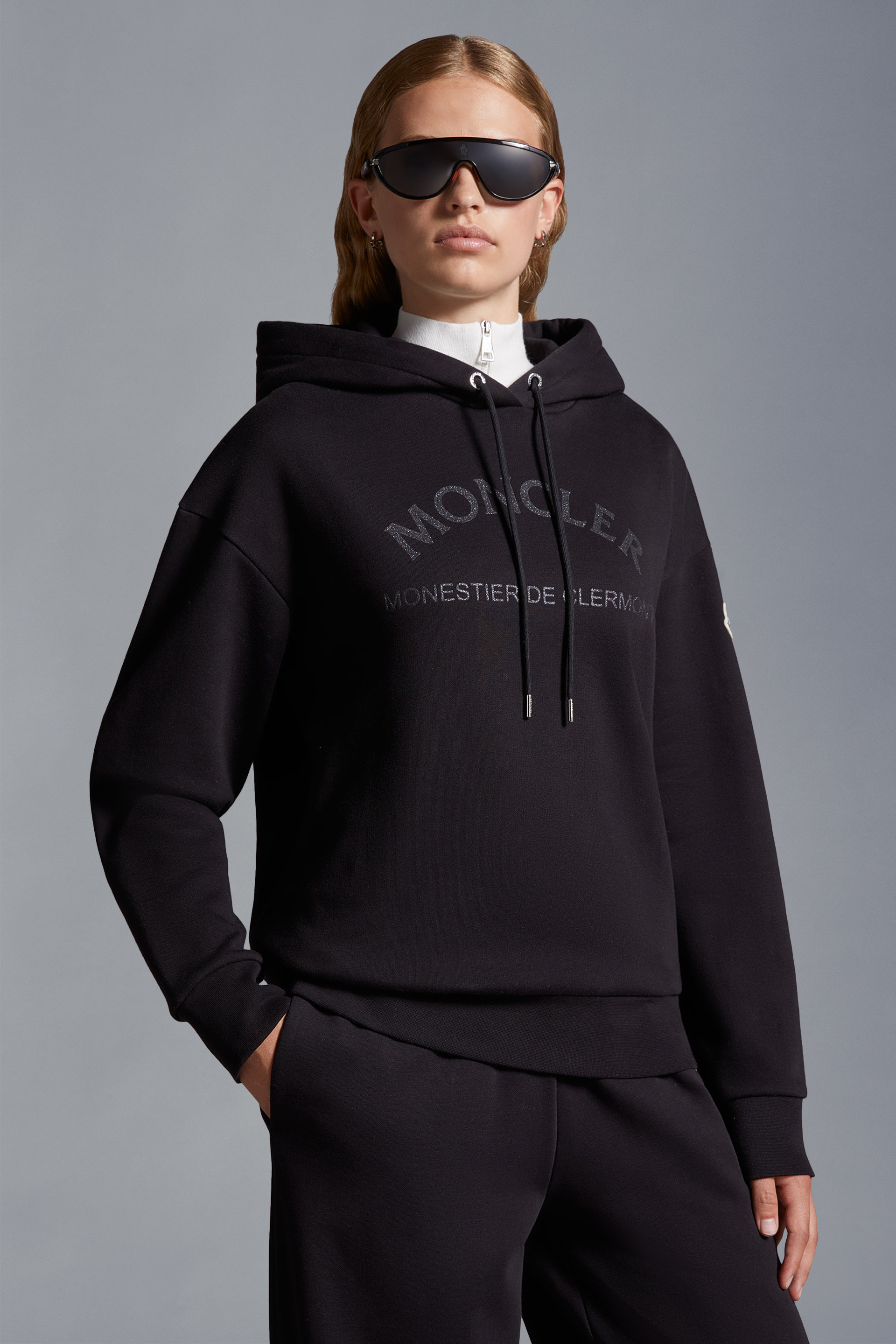 MONCLER  |Glitter Logo Hoodie