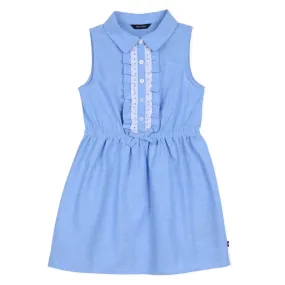 Nautica Girl Ruffle Chambray Dress