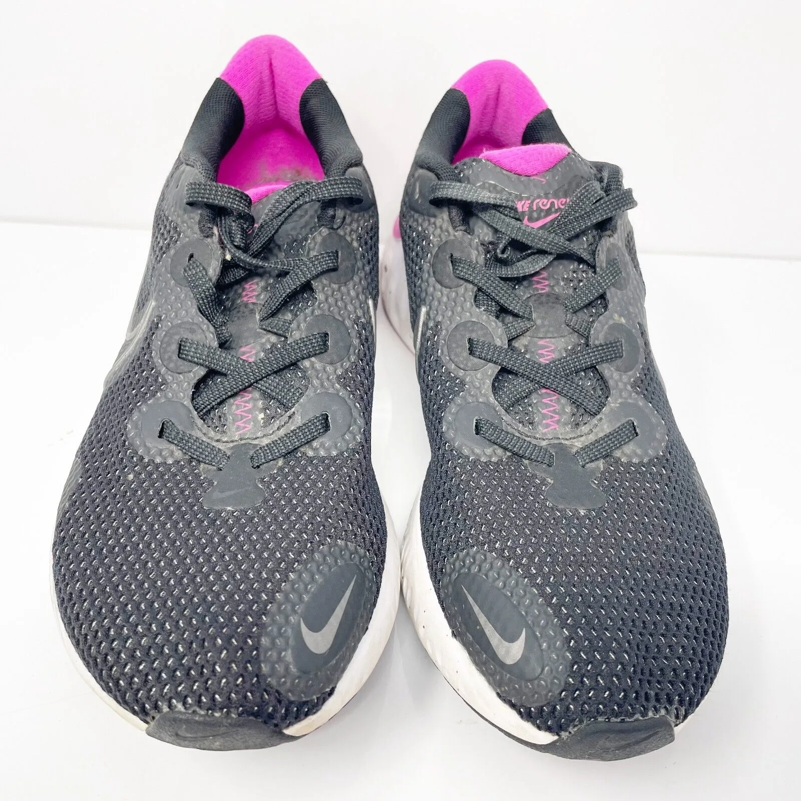 Nike Womens Renew Run CK6360-004 Black Running Shoes Sneakers Size 9