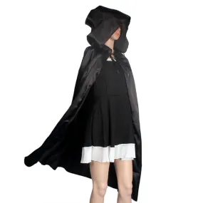 Novelty Halloween Women Coat Hooded Cloak Jacket Coat Wicca Robe Medieval Cape Shawl Halloween Party Tops Blouse Cover up