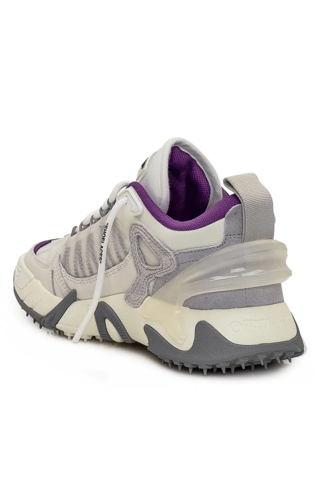 Off-White Odsy-2000 Lace-Up Sneakers White Gray Purple