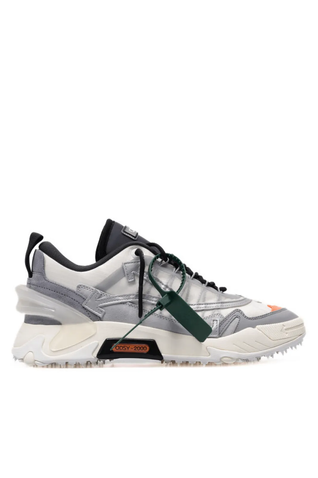 Off-White Odsy 2000 Lace-Up Sneakers White Gray