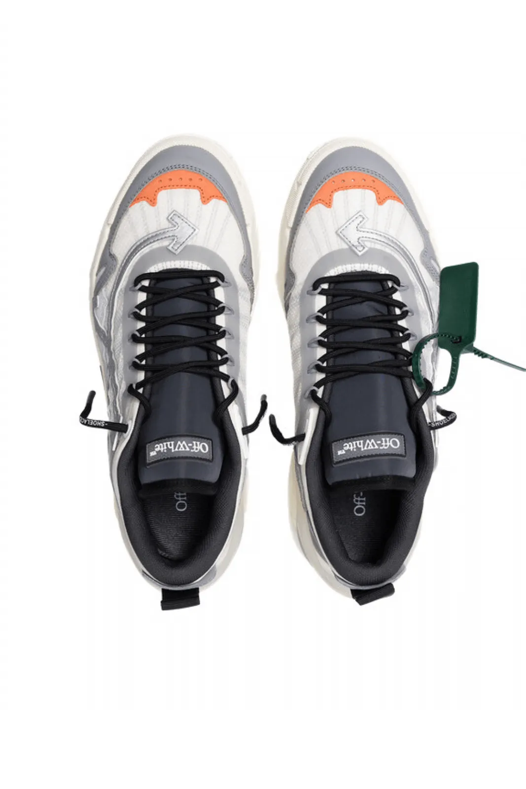 Off-White Odsy 2000 Lace-Up Sneakers White Gray