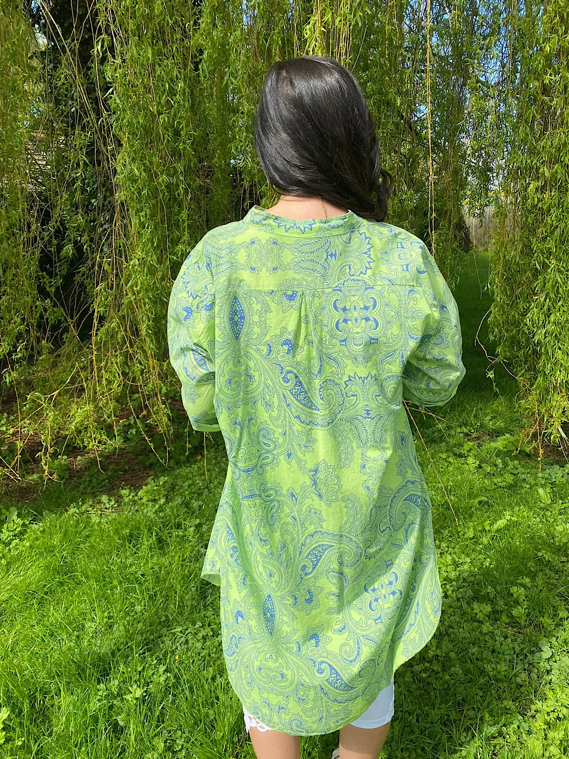 Paisley Shirt Dress Polly