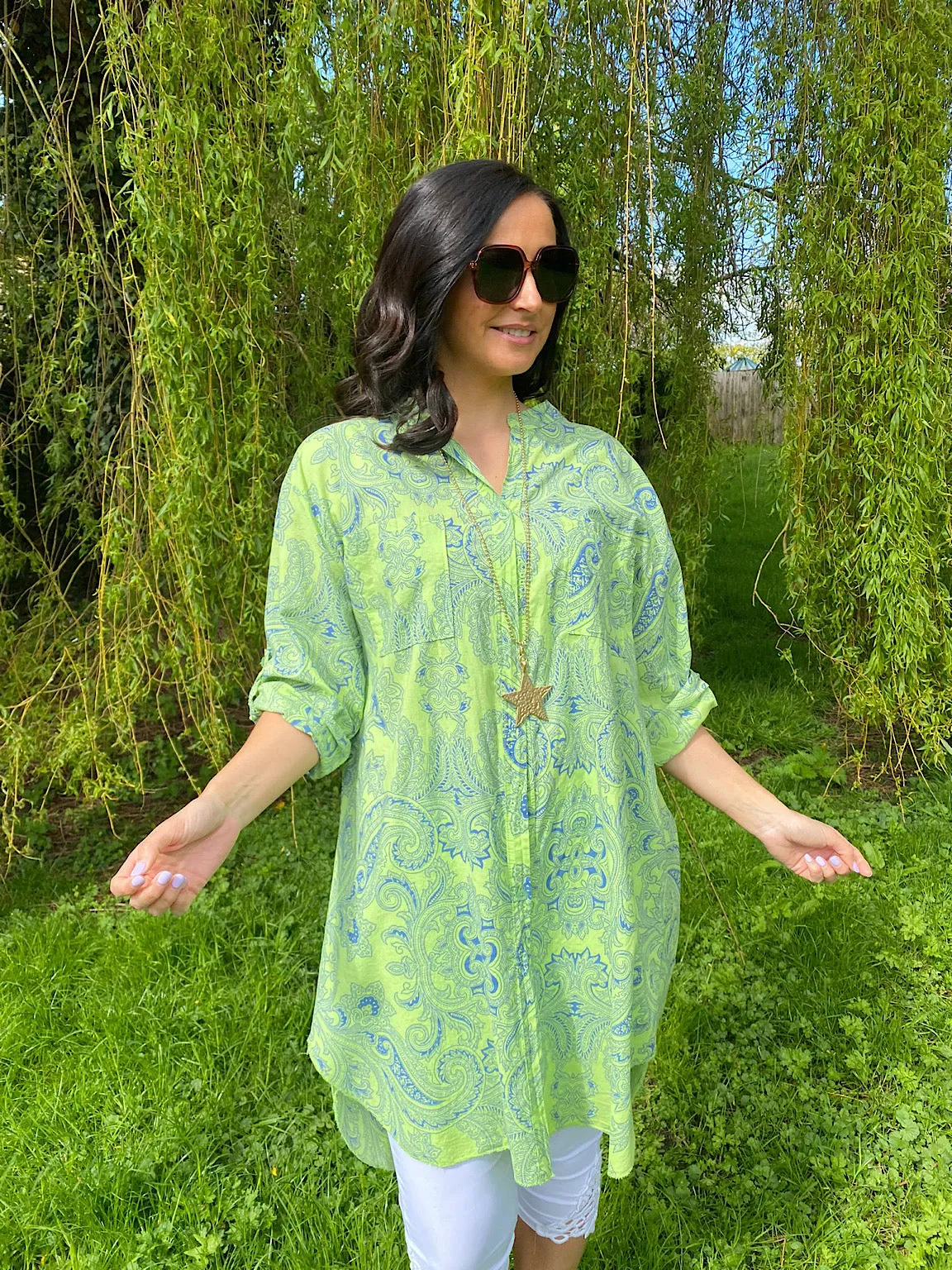 Paisley Shirt Dress Polly