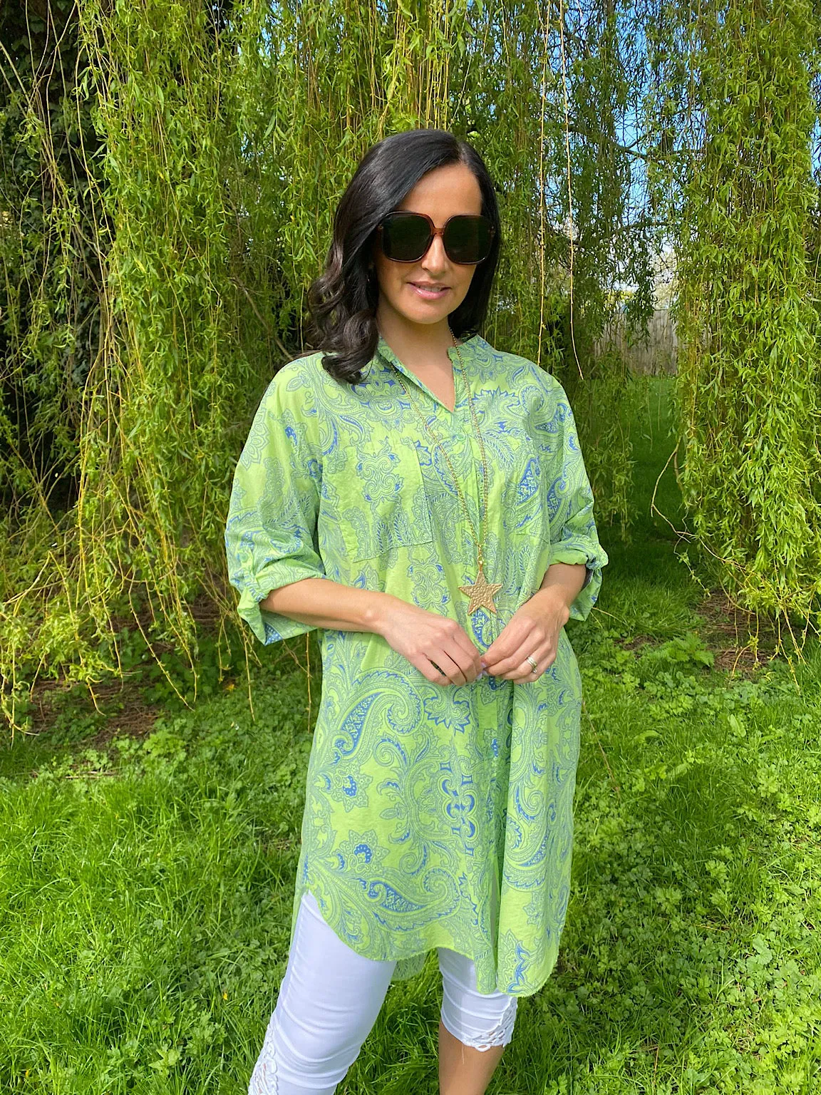 Paisley Shirt Dress Polly