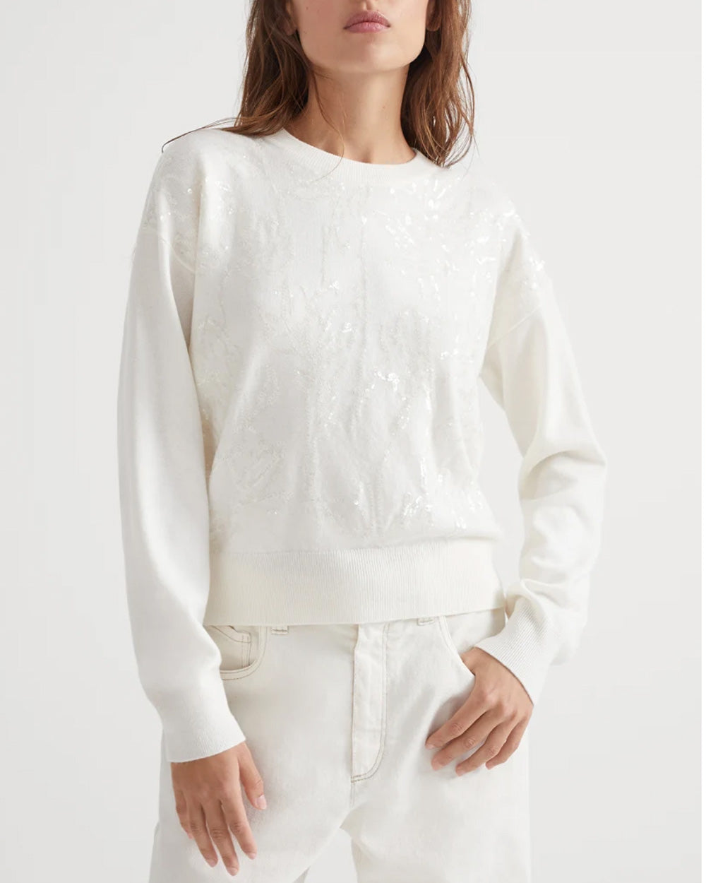 Panama Paillette Knit Sweater