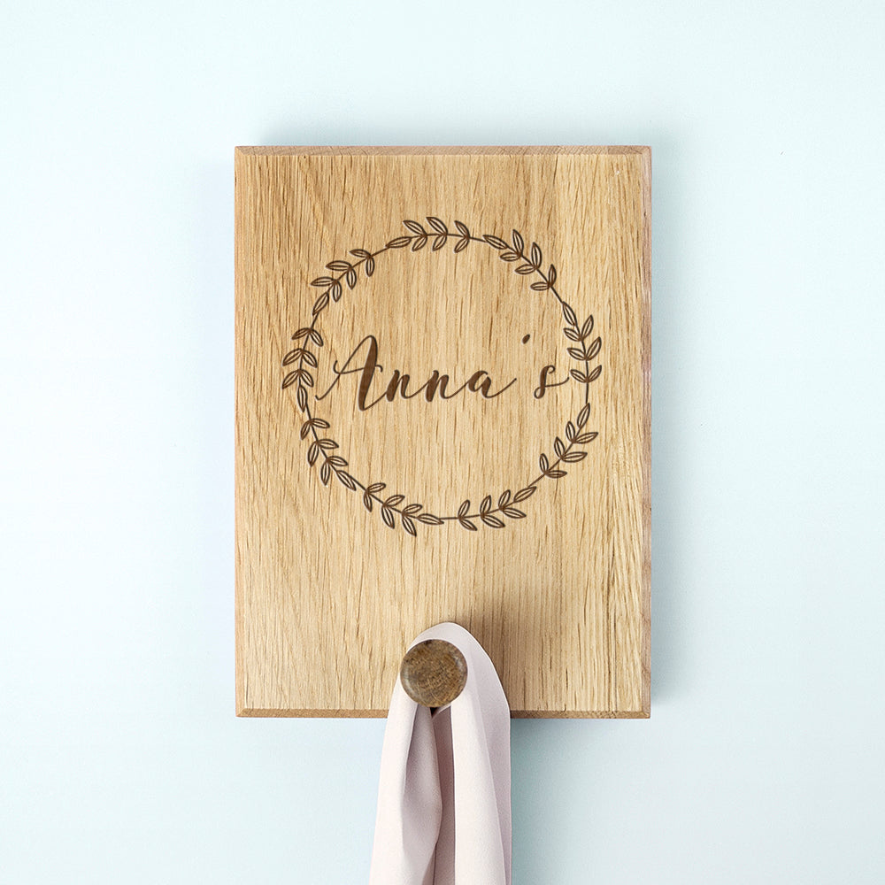 Personalised Wreath Peg Hook