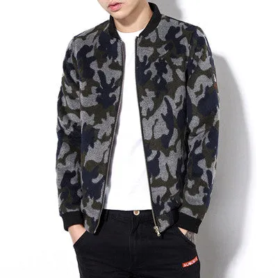 Plus Size Men Camouflage Jackets Men Slim Fits Coats Casual Men's Jackets Men Outwears SM6