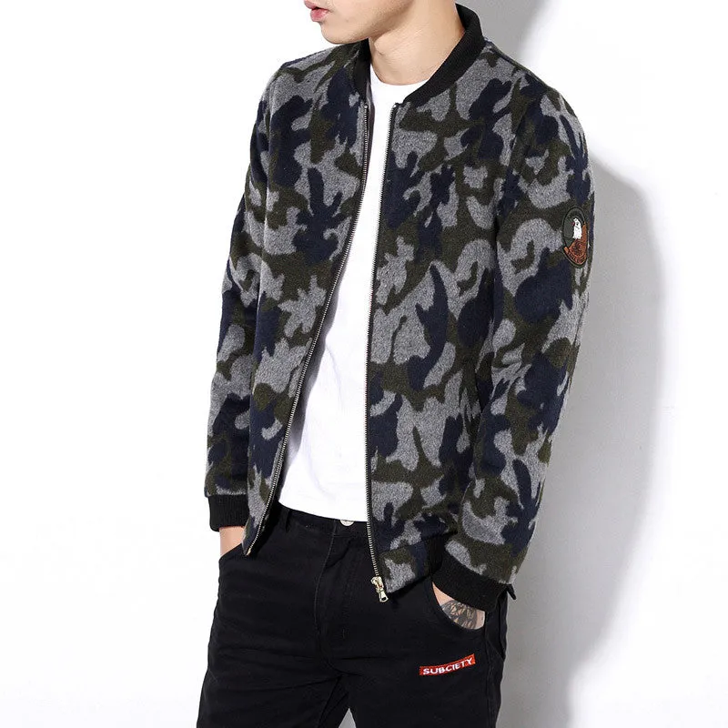 Plus Size Men Camouflage Jackets Men Slim Fits Coats Casual Men's Jackets Men Outwears SM6