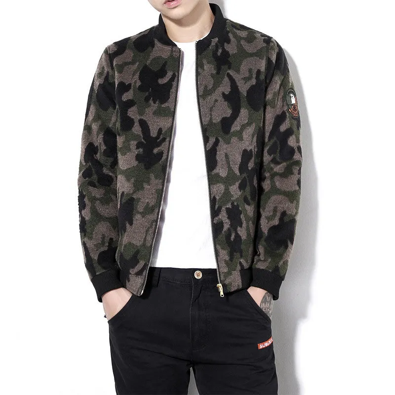 Plus Size Men Camouflage Jackets Men Slim Fits Coats Casual Men's Jackets Men Outwears SM6