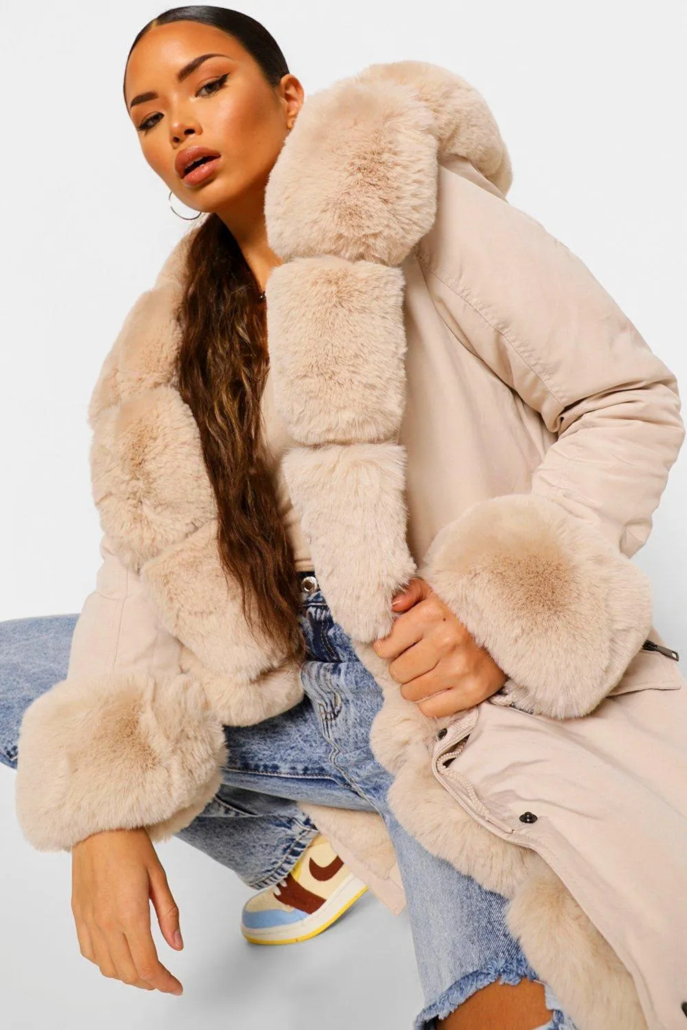 Premium Faux Fur Lined Parka