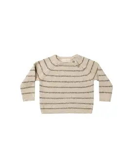 Quincy Mae - Basil Stripe Ace Knit Sweater