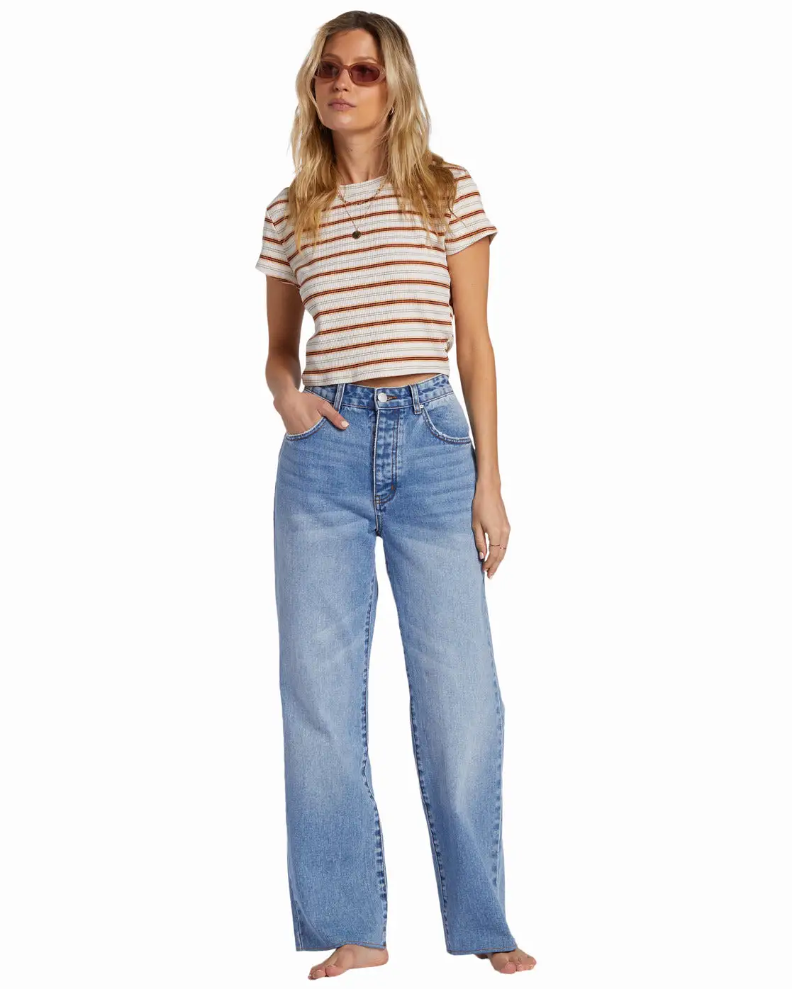 Rachel Low Waist Denim Pants