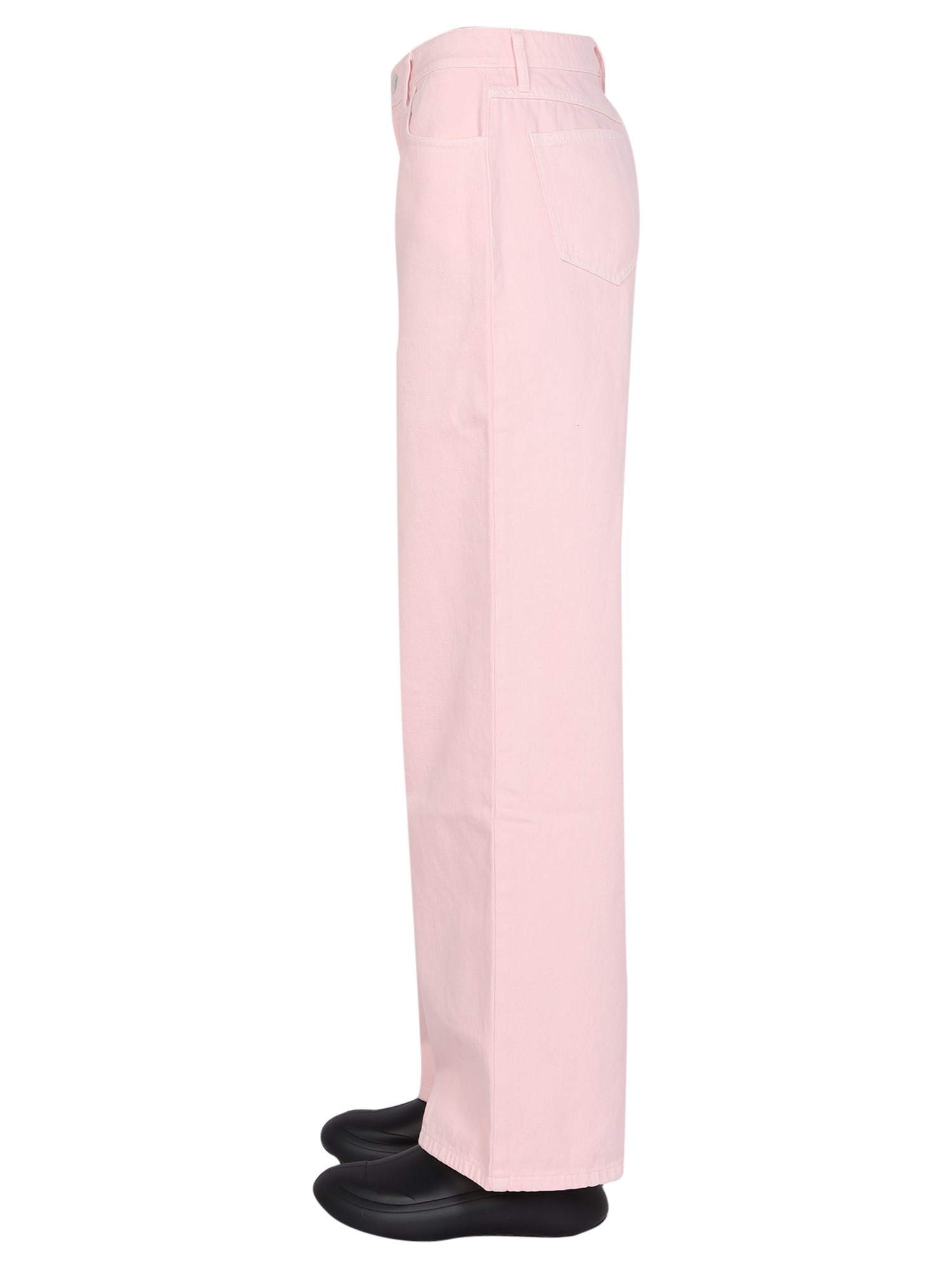 RAF SIMONS    WIDE LEG COTTON DENIM PANTS