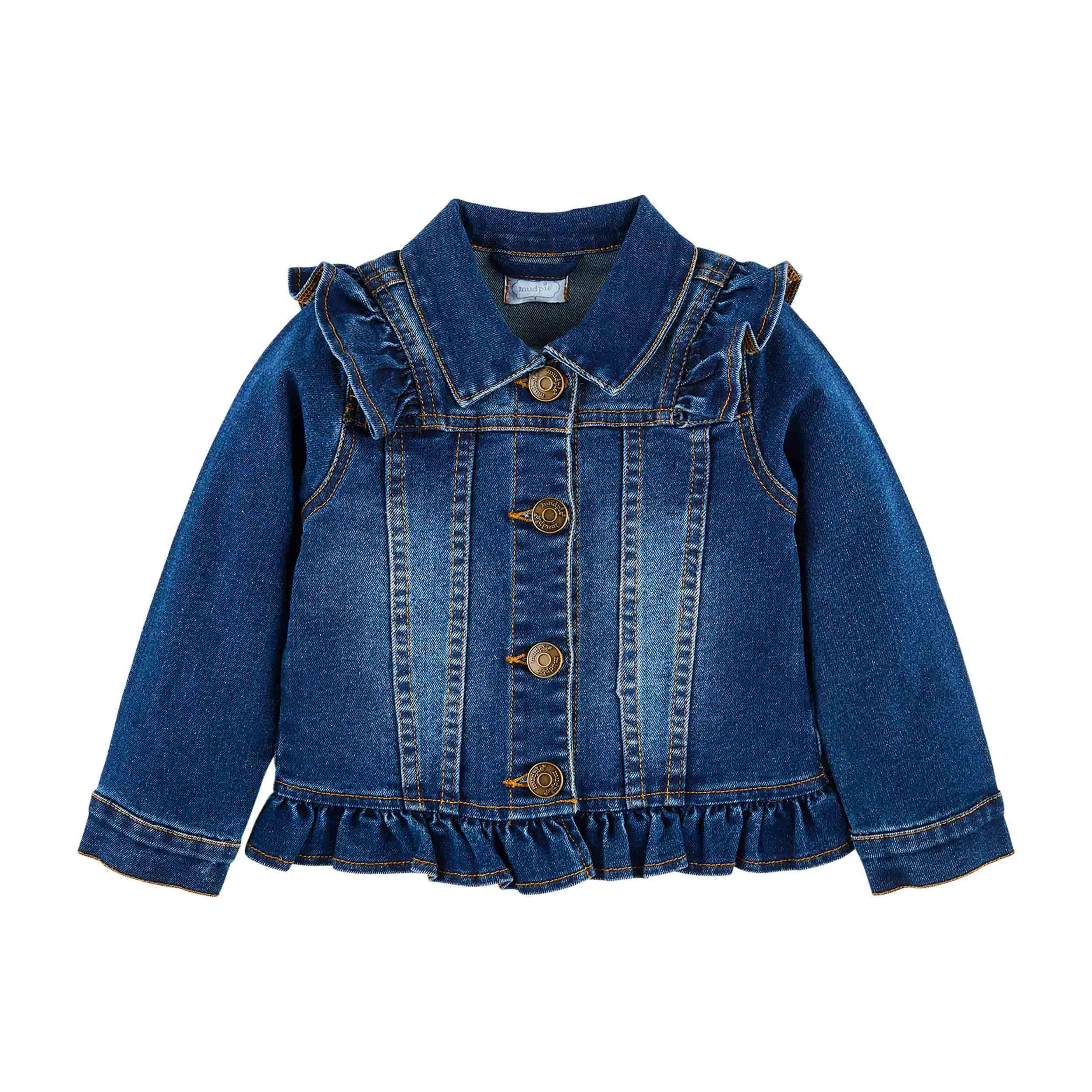 Ruffle Denim Jacket