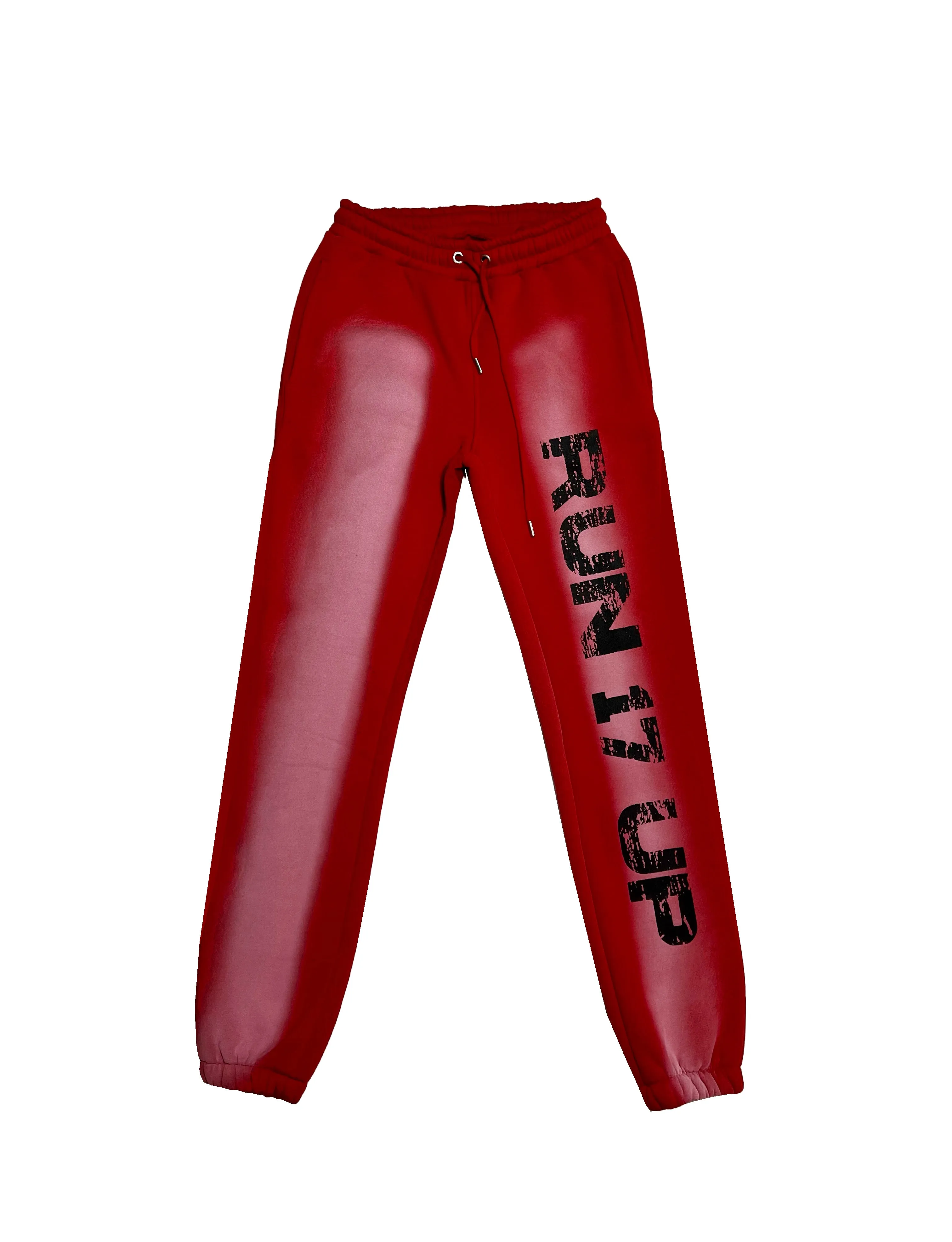 Run 17 Up Red Spray Print Pants