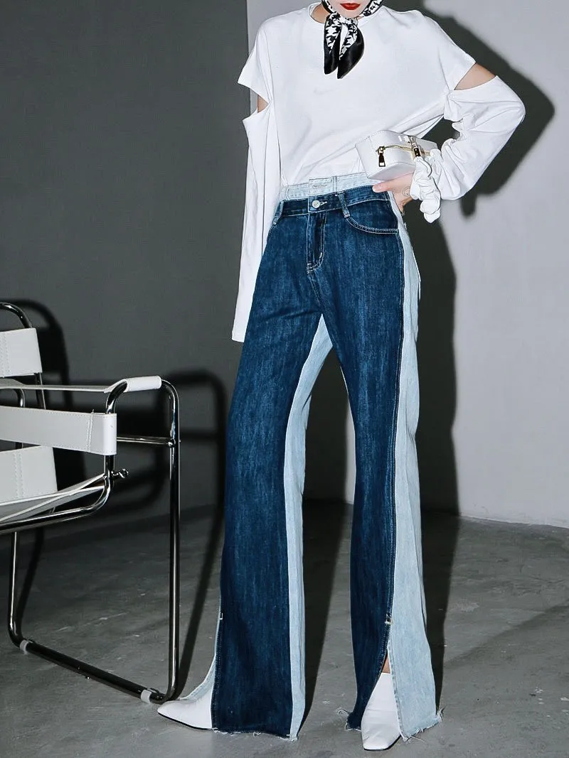 Sawako Loose Denim Wide Leg Pants