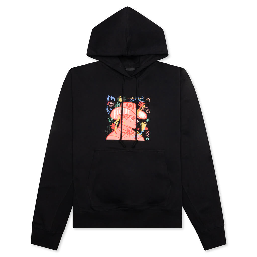 Scribble Logo Hoodie - Black