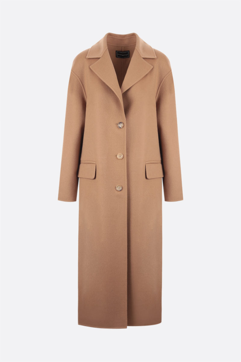 single-breasted wool coat